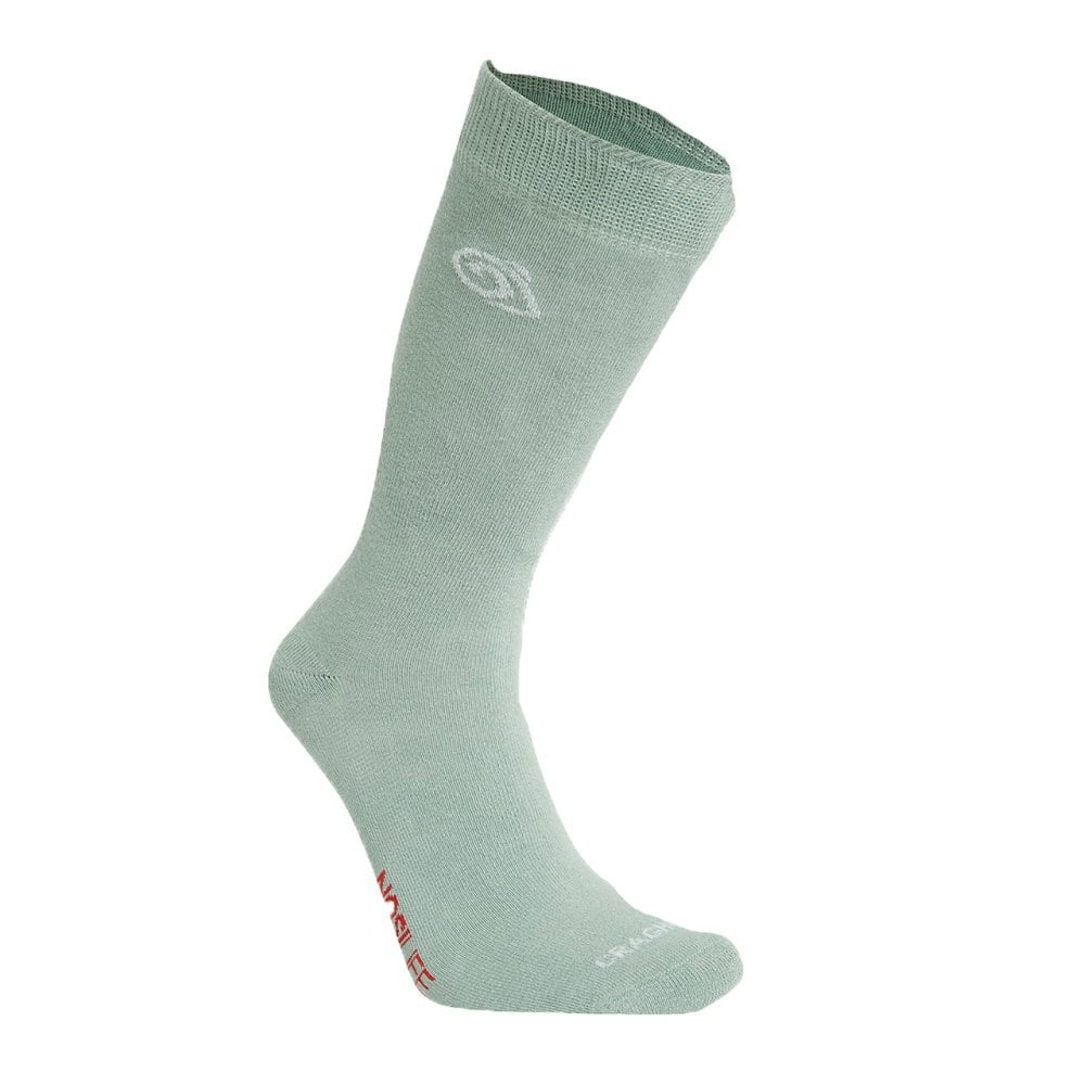 Craghoppers Unisex Adult Insect Repellent Socks (Pack of 2) - Soft Grey Marl/Lichen Green
