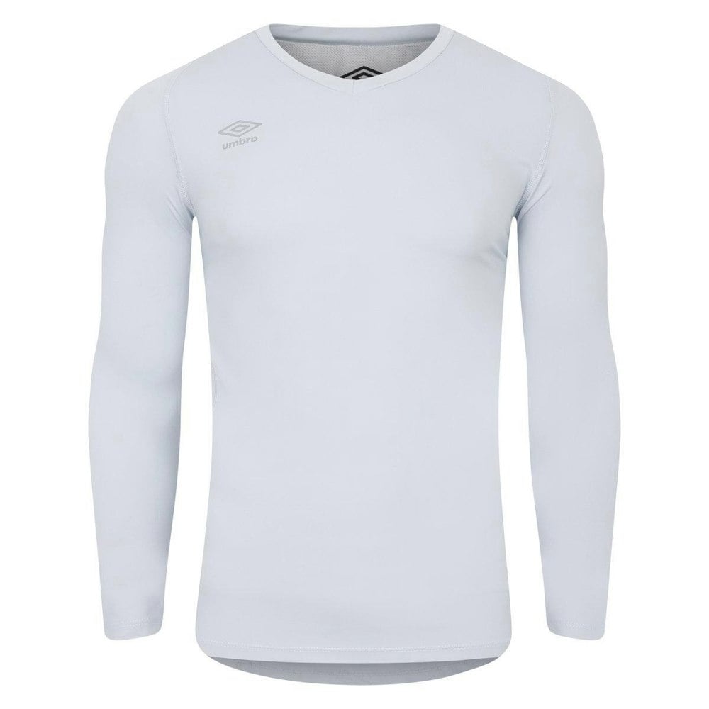Umbro Mens Elite V Neck Base Layer Top - Gray Dawn