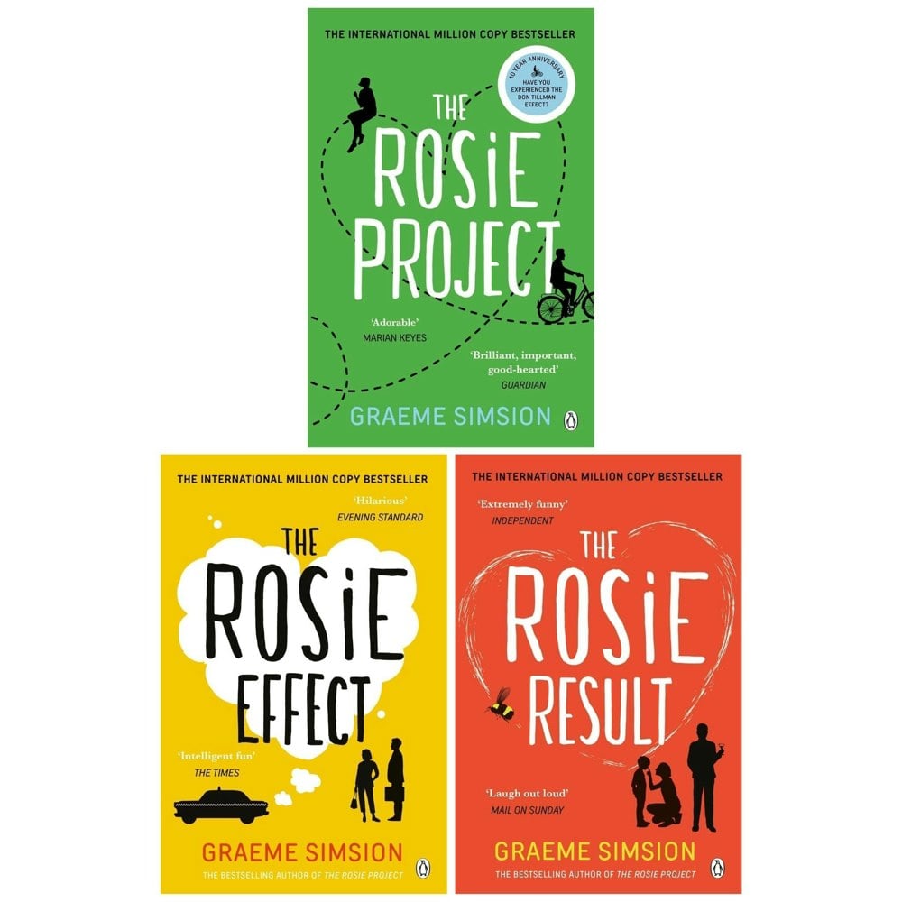 Don Tillman 3 Book Set By Graeme Simsion The Rosie Project, The Rosie Effect, The Rosie Result