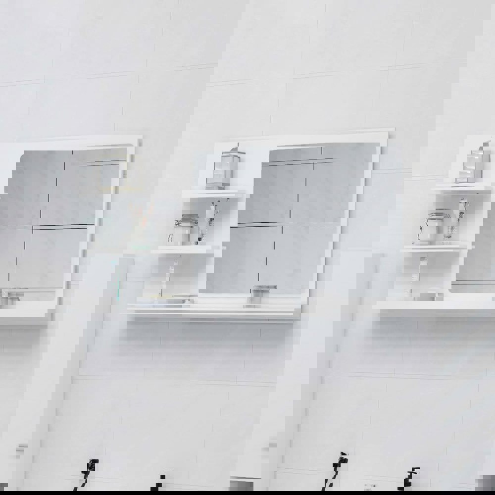 Berkfield Bathroom Mirror White 90x10.5x45 cm Engineered Wood