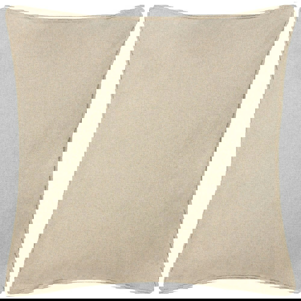 Furn Dawn Piping Detail Textured Cushion Cover - Natural