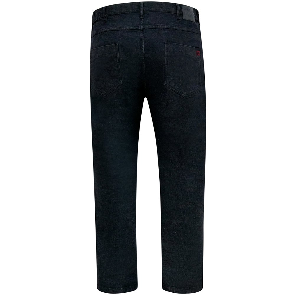 Duke London Balfour Jeans Elasticizzati Uomo – Nero – Vita Elasticizzata – 60S UK