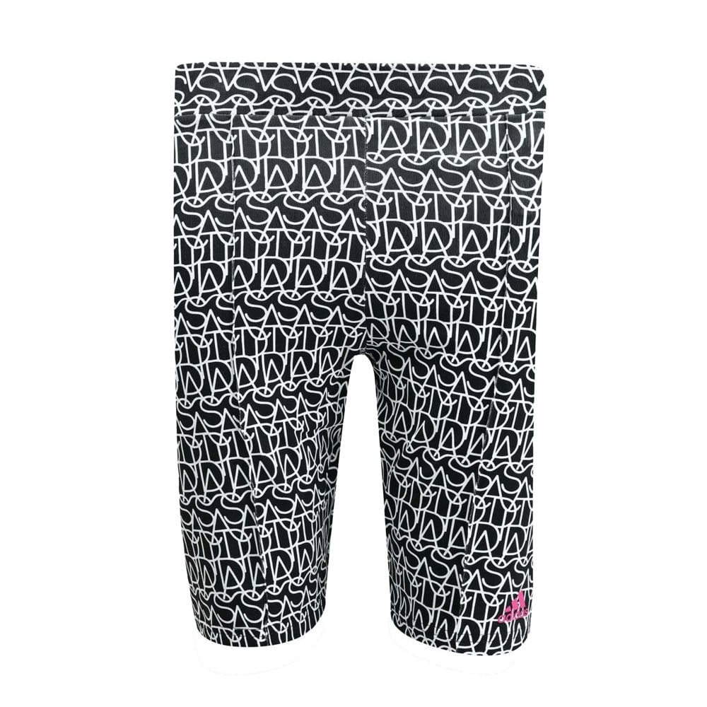 Adidas Boys Performance Script Shorts - Black/Pink