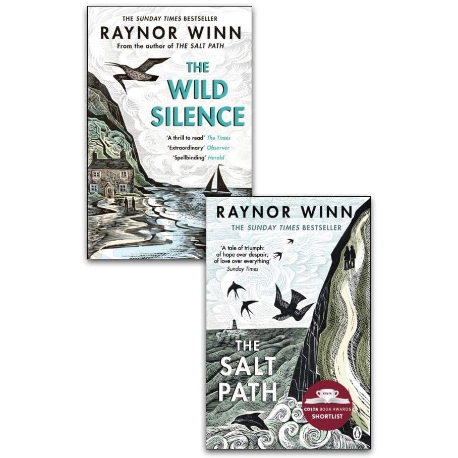 The Wild Silence & The Salt Path By Raynor Winn 2 Books Collection Set