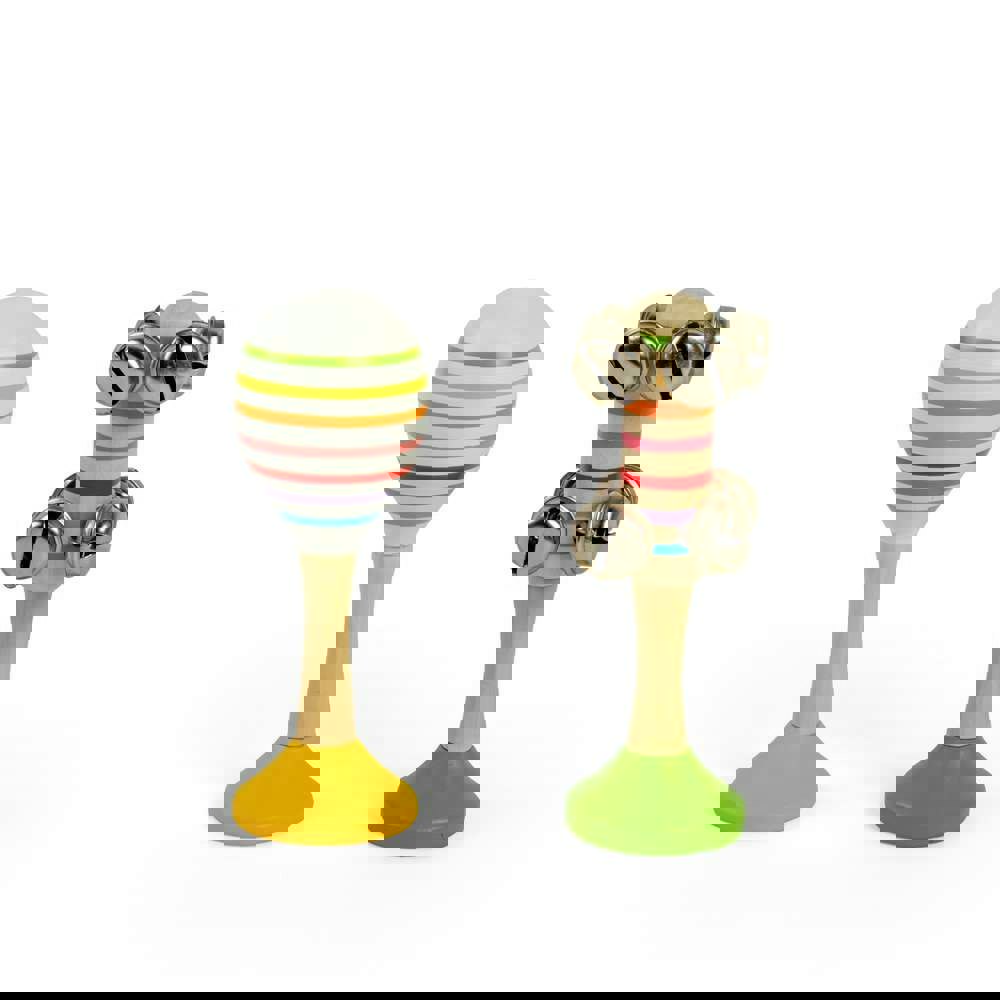 Bigjigs Toys Musical Shakers - Yellow + Green