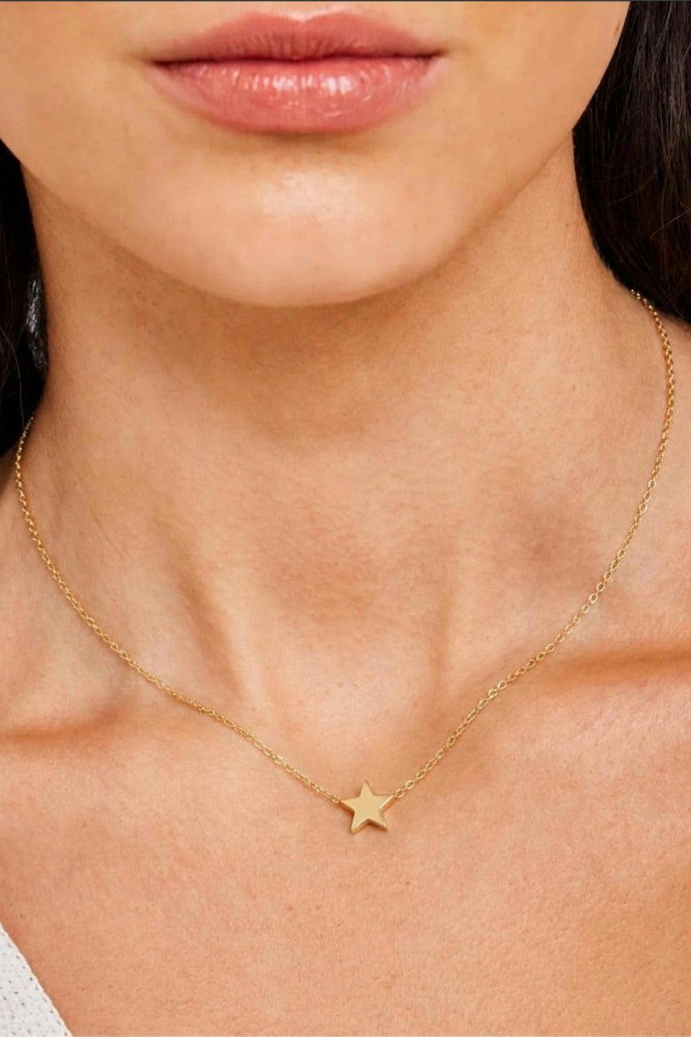Serla Gold Plated Star Necklace