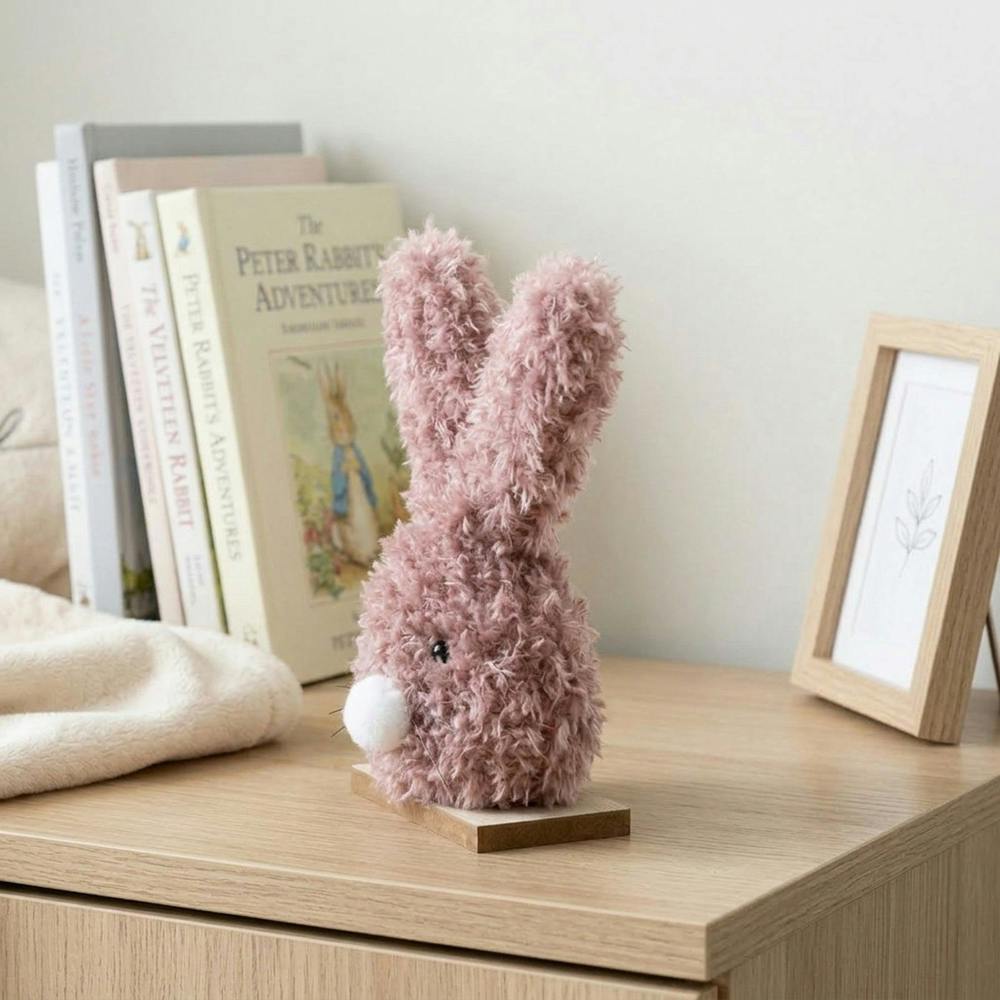 Garden Greatness Springtime Fuzzy Bunny Decoration