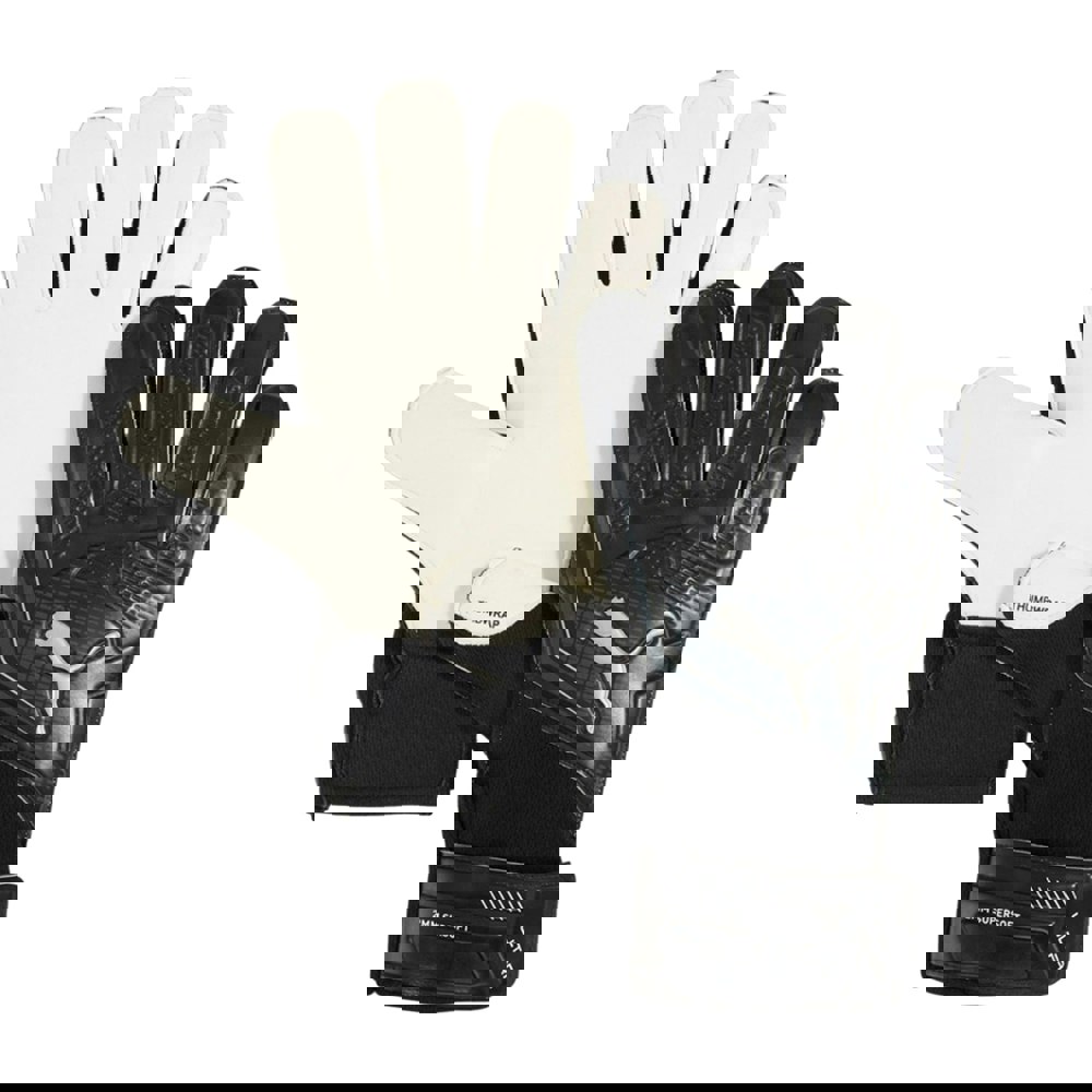 Puma Unisex Adult Ultra Play Goalkeeper Gloves - Black/Silver
