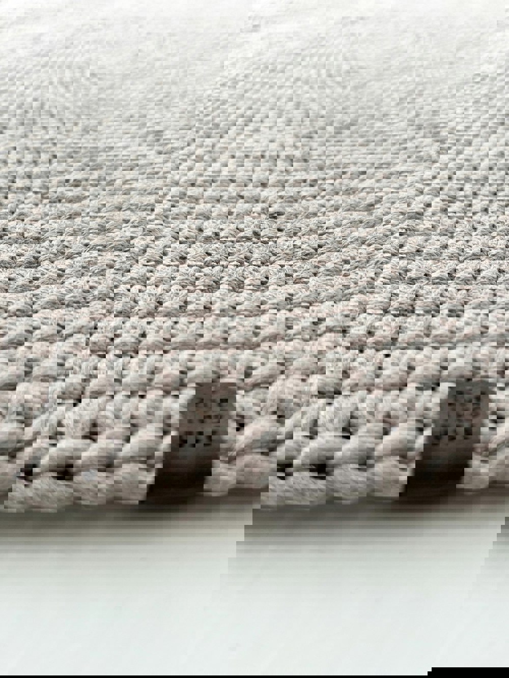 Zuri House Crochet rug MOON | OATMEAL
