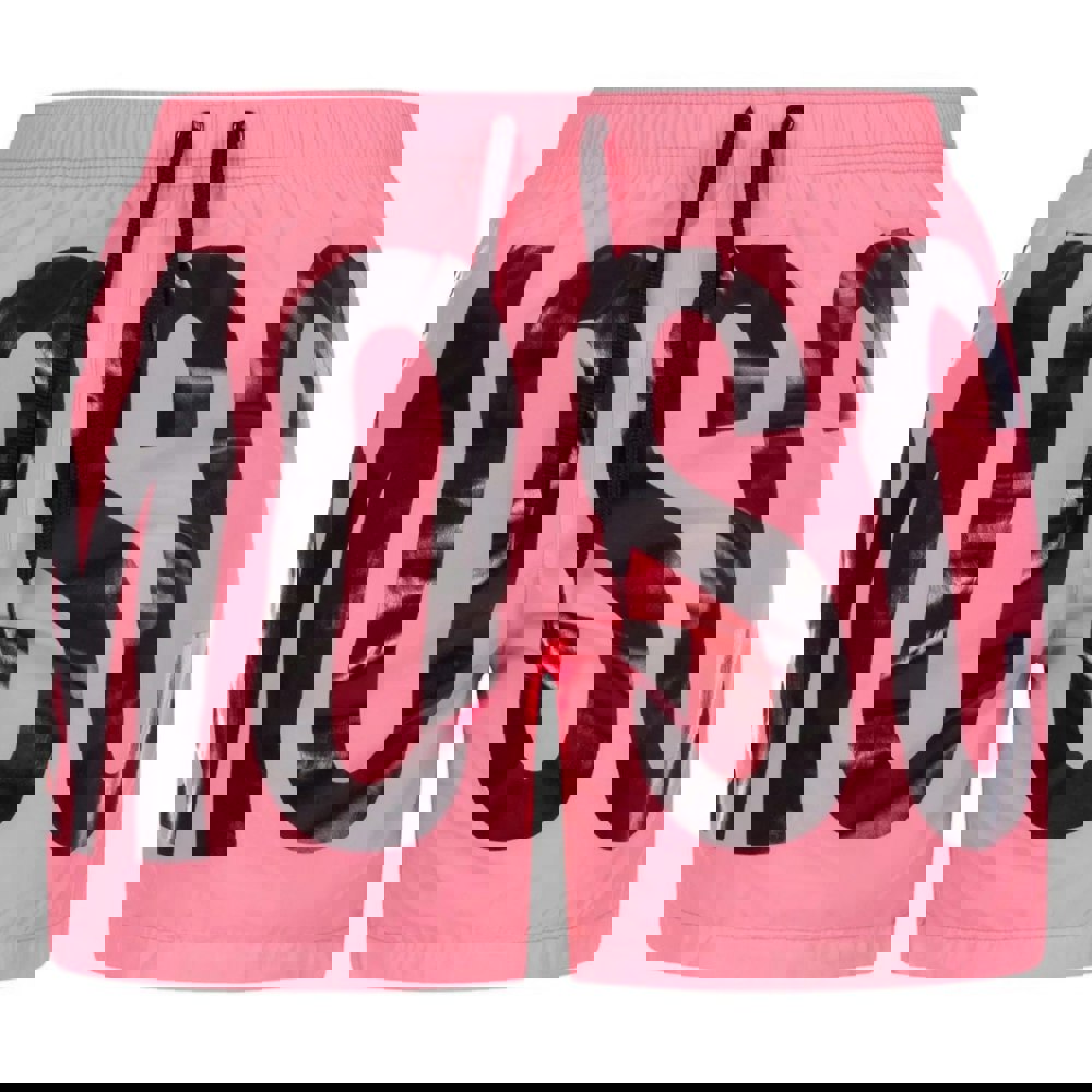 Moschino Brand Print Logo Pink Short Swim Shorts M
