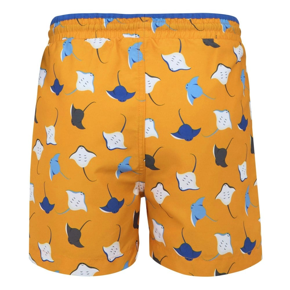 Regatta Boys Skander III Stingray Swimming Trunks - Bright Marigold