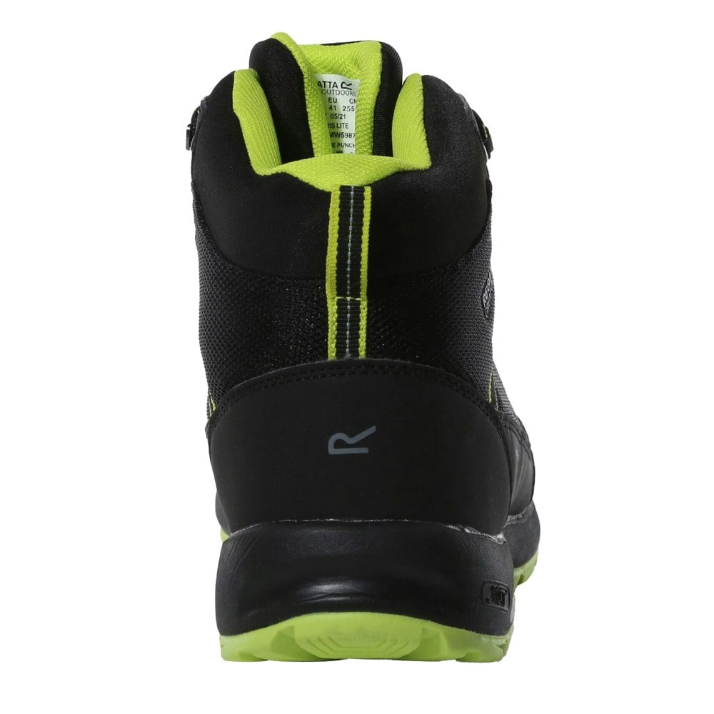 Regatta Mens Samaris Lite Walking Boots - Black/Lime Punch