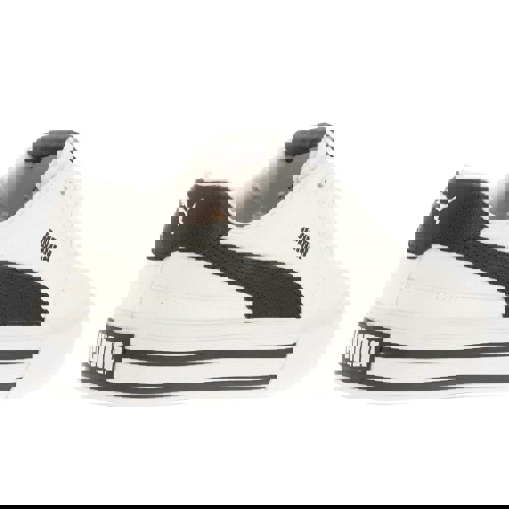 Puma Childrens/Kids Court Classic Vulc Trainers - Black/White