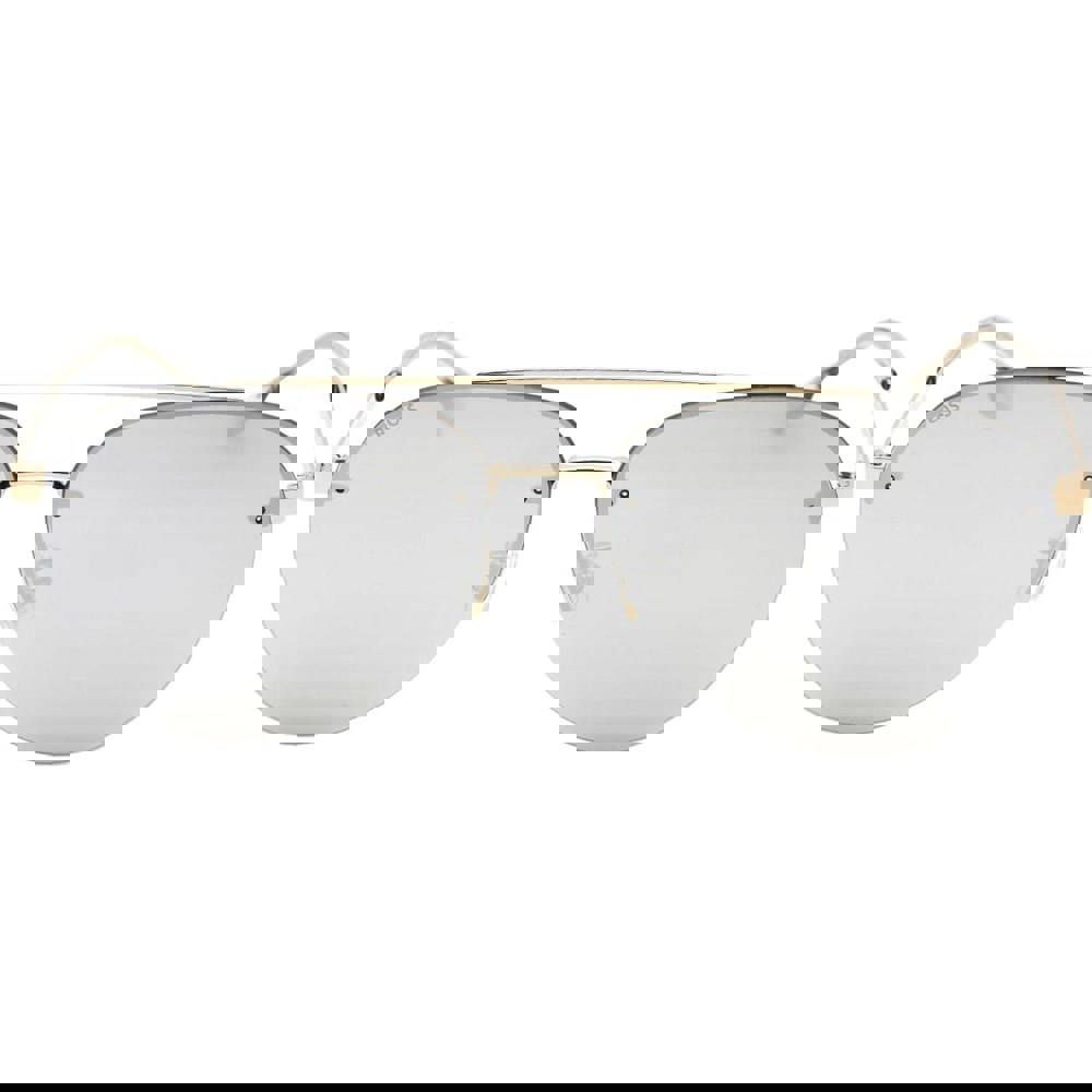 Hugo Boss Silver Lens Gold Sunglasses One Size