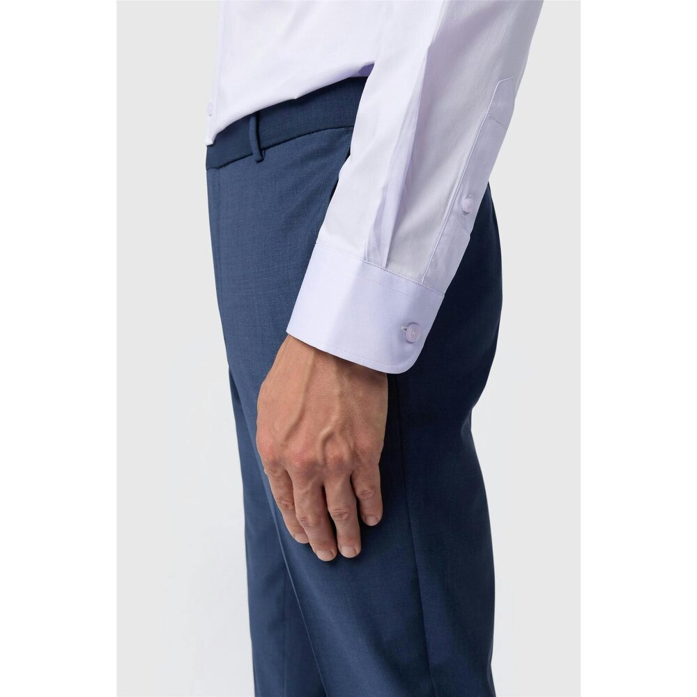 Limehaus Lilac Slim Fit Stretch Shirt
