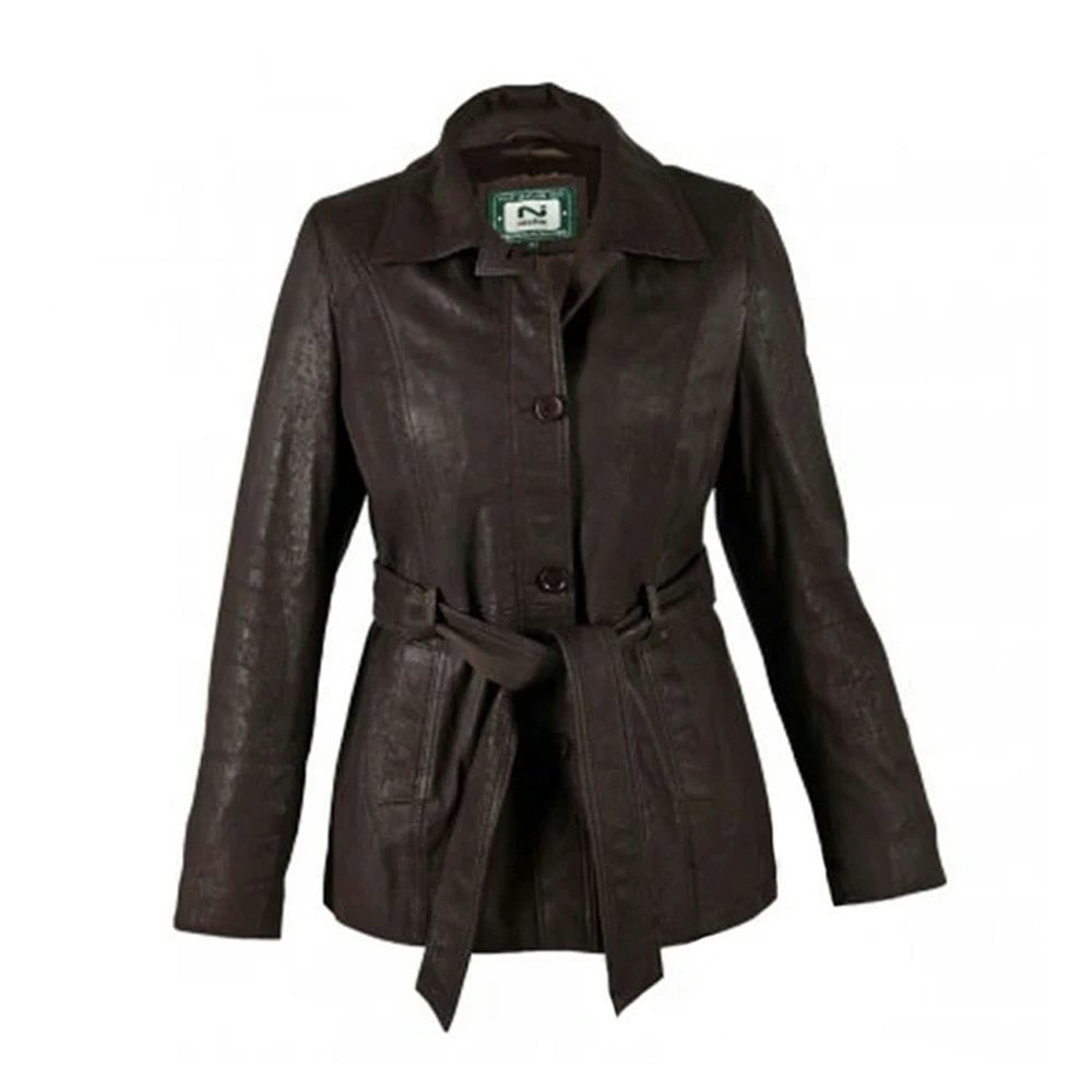 Eastern Counties Leather Women's Classic Leather Jacket - Chocolate