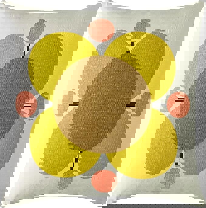 Ashley Wilde Atomic Flower Primrose Filled Cushion 45x45cm