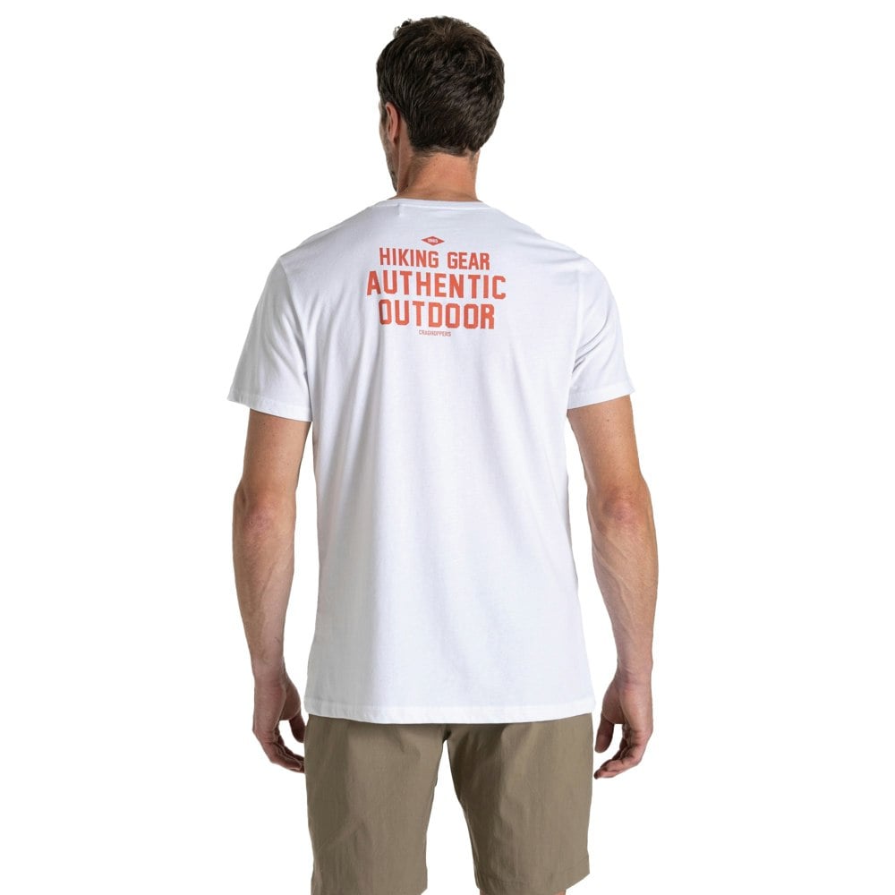 Craghoppers Mens Lucent Sunset Short-Sleeved T-Shirt - Optic White