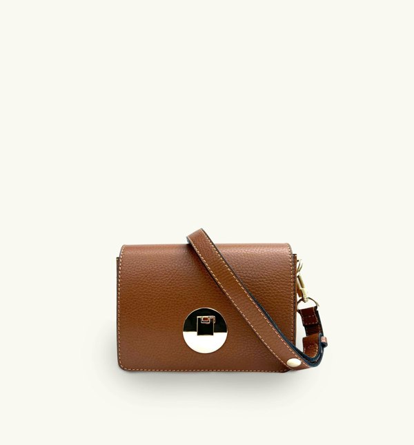 Apatchy London Tan Newbury crossbody bag