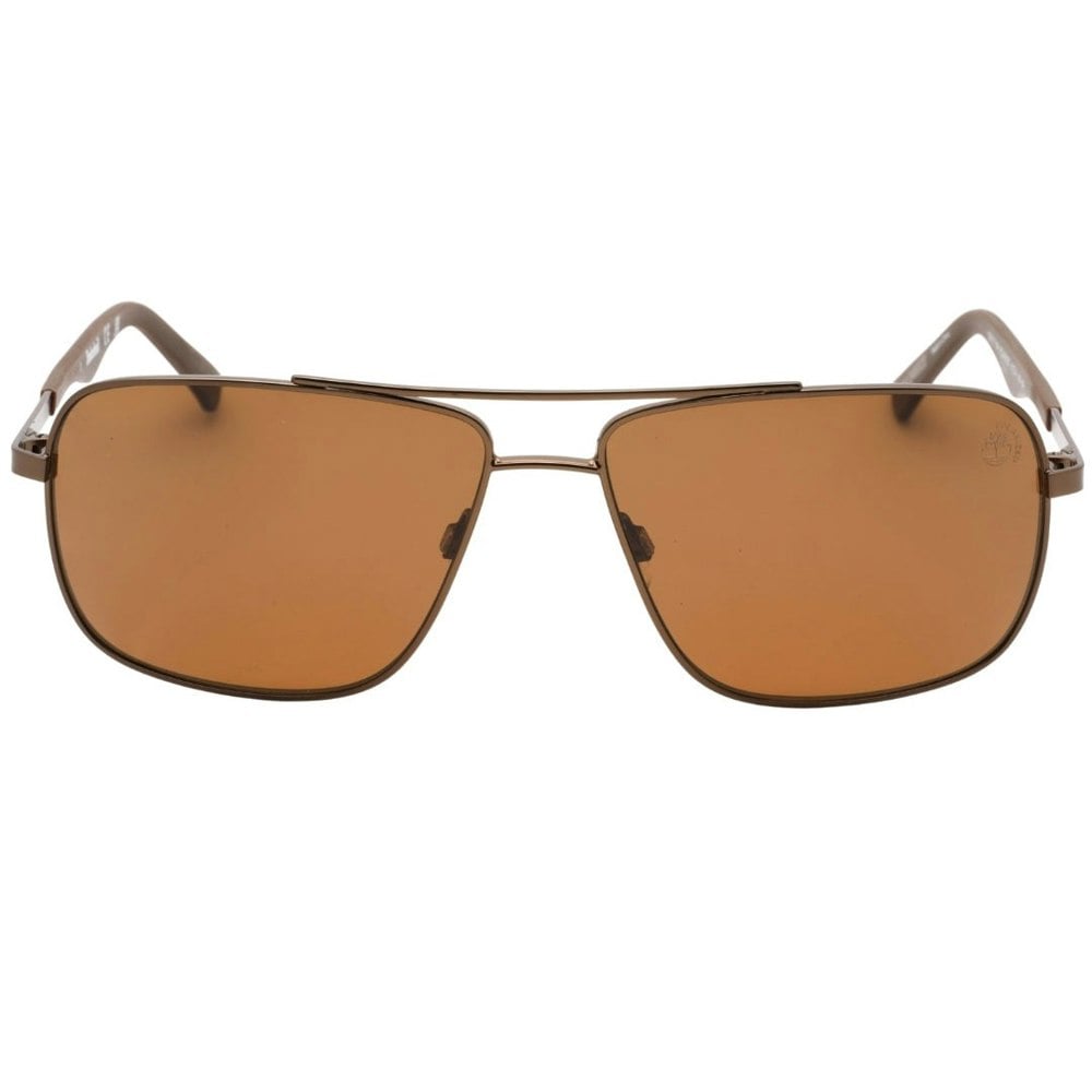Timberland Brown Polarised Lens Dark Brown Sunglasses