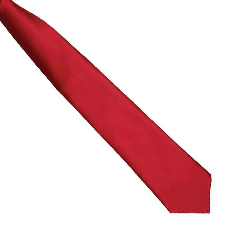 Premier Colours Mens Satin Clip Tie - Burgundy