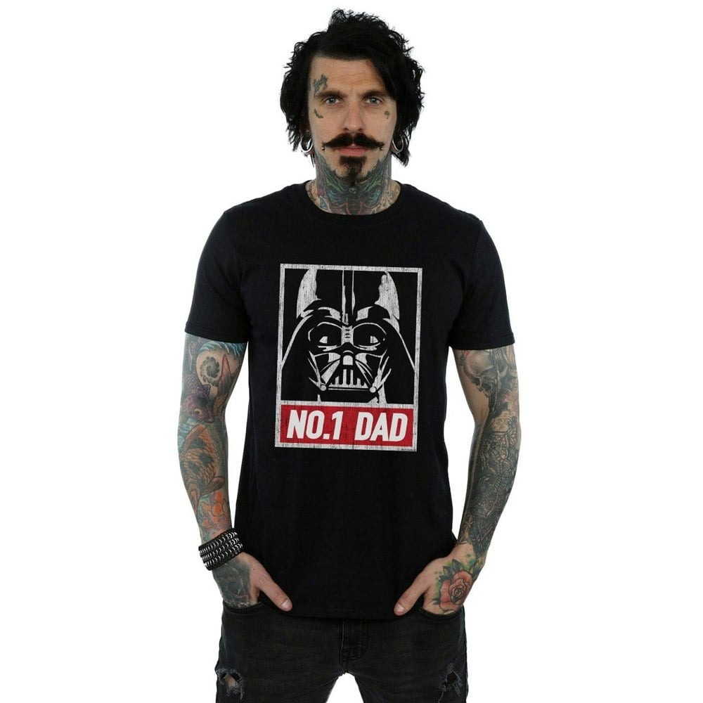 Star Wars Mens Number One Dad T-Shirt - Black