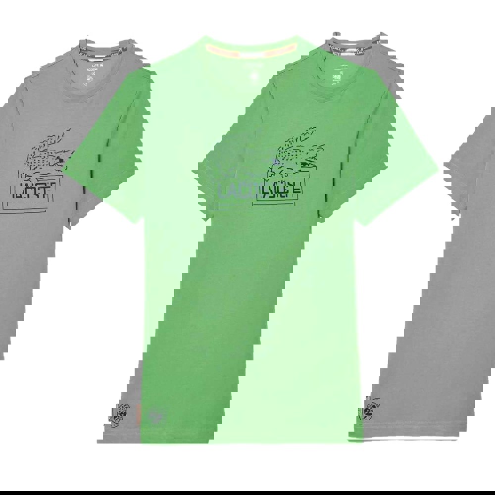 Lacoste Unisex Adult Roland Garros Edition Ultra Dry Tennis T-Shirt - Green
