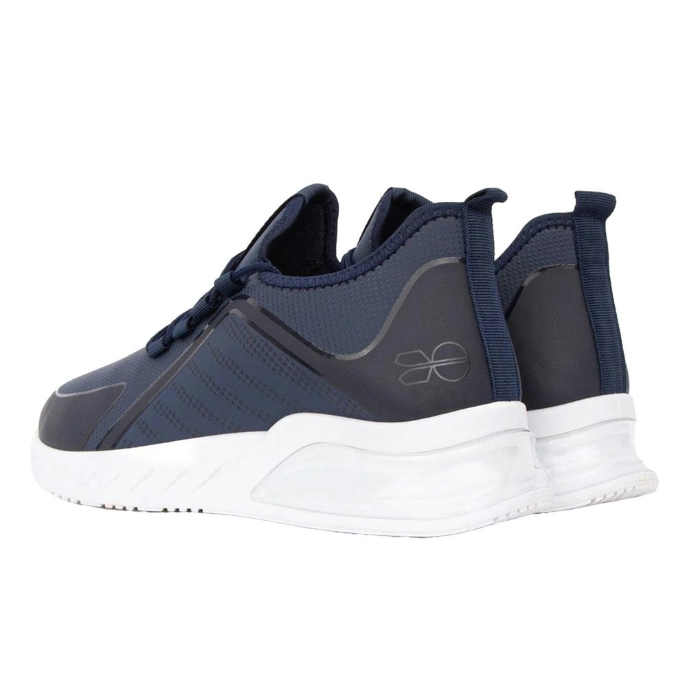 Crosshatch Mens Clarington Trainers - Navy/Green