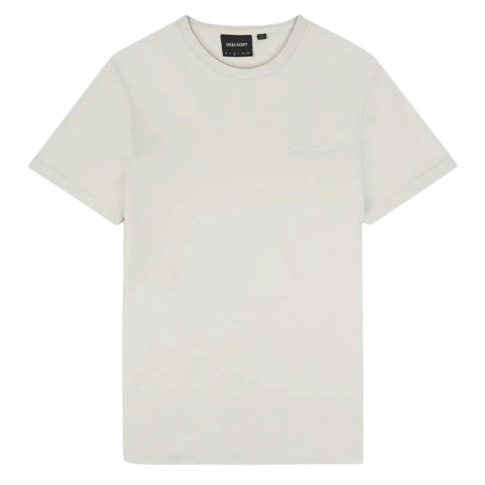 Lyle & Scott Embroidered Logo Plain Cream T-Shirt