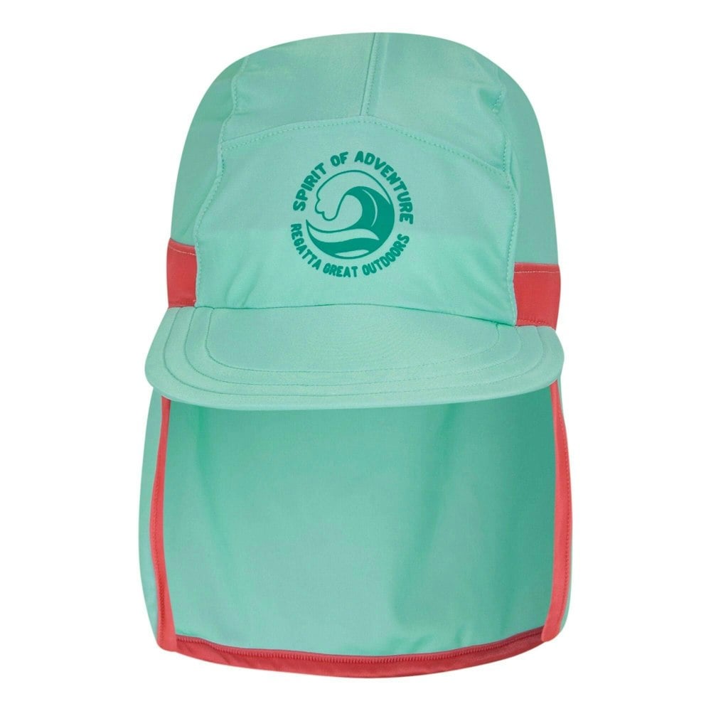 Regatta Childrens/Kids II Neck Protector Cap - Aruba Blue/Peach Bloom