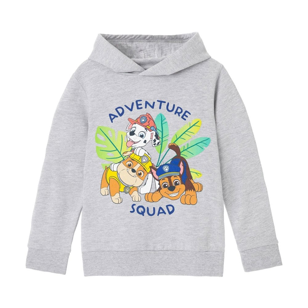 Paw Patrol Boys Adventure Squad Hoodie - Grey Marl