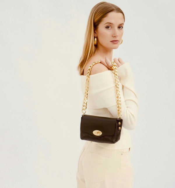 Apatchy London The Maddie Leather Bag - Black