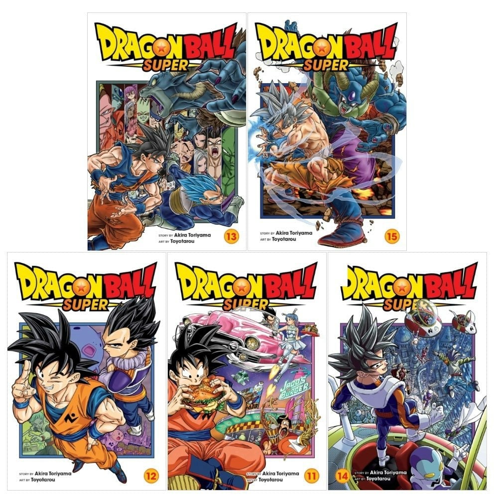 Dragon Ball Super Series (Volumes 11-15) Collection 5 Books Set by Akira Toriyama