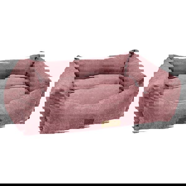 HugglePets Luxury Dog Lounger pink.