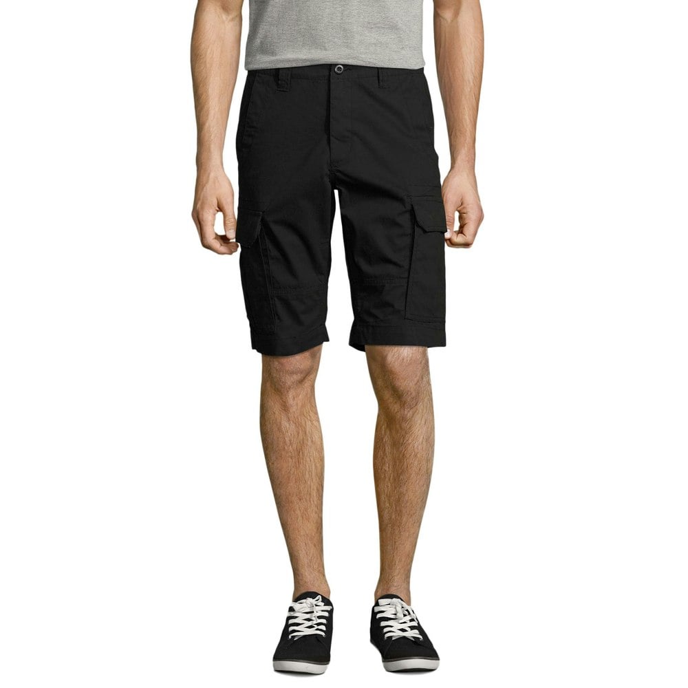 SOLS Mens Jackson Bermuda Shorts - Black