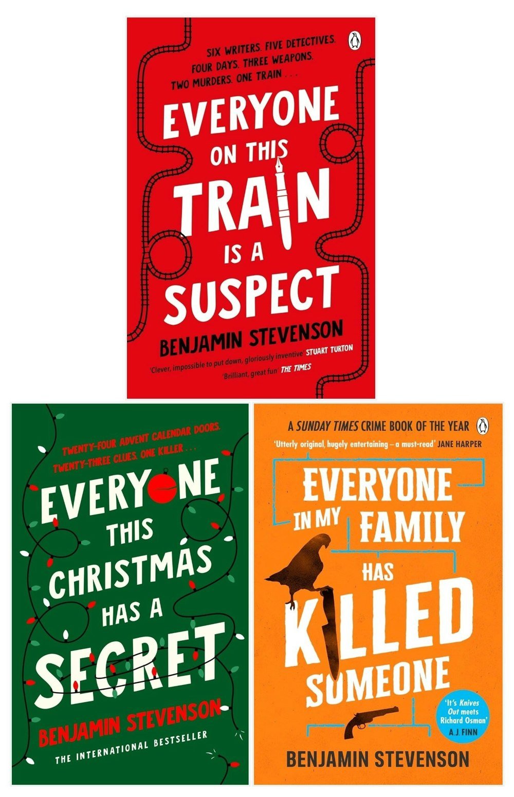 Benjamin Stevenson 3 Book Set (Everyone In My Family Has Killed Someone & more