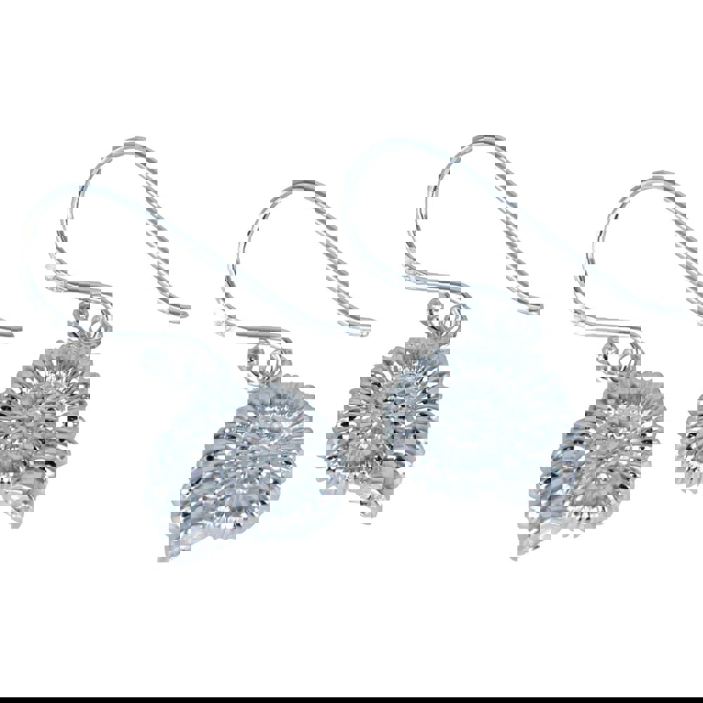Ammonite Sterling Silver Drop Earrings - Reeves & Reeves