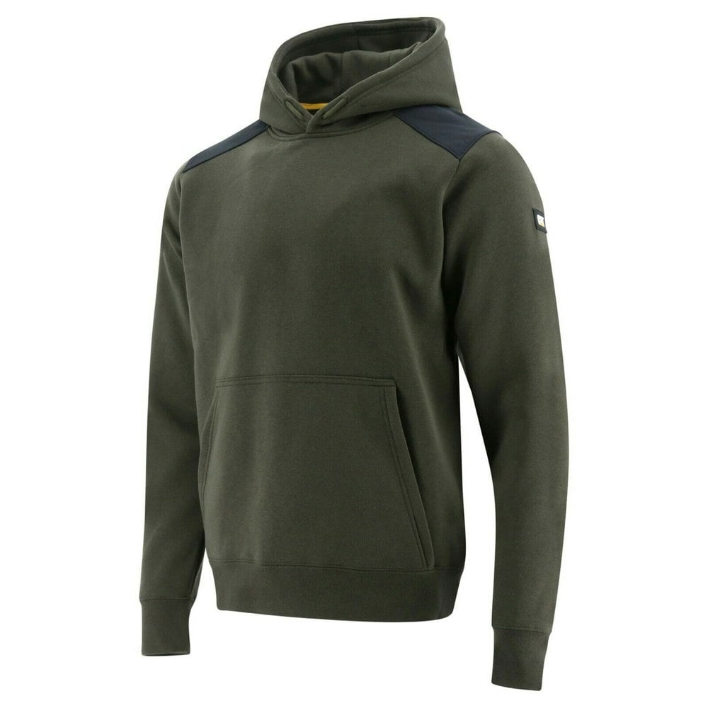 Caterpillar Mens Essentials Hooded Sweatshirt - Army Moss