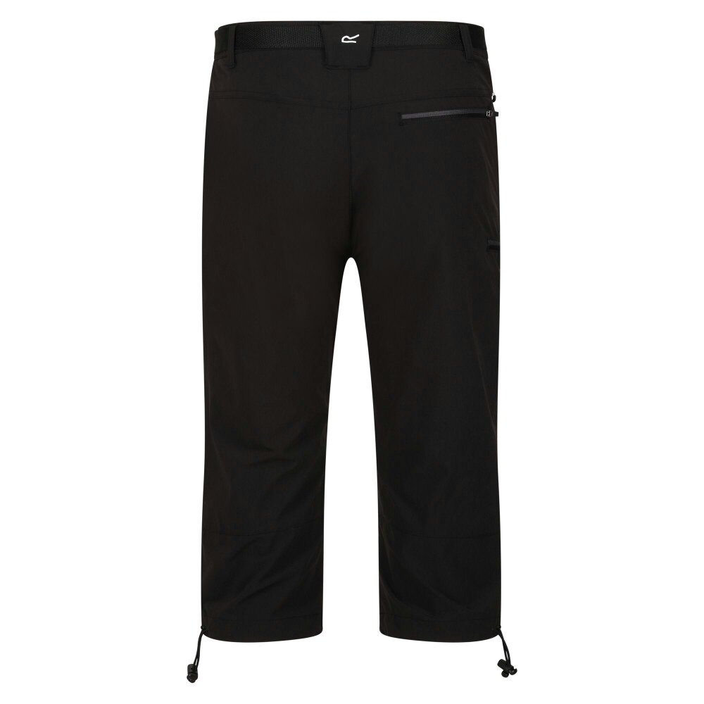 Regatta Mens Xert Stretch III Stretch Active Capri Shorts - Black