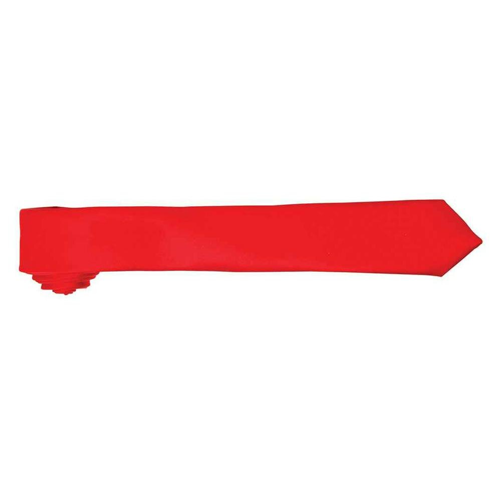 Premier Tie - Mens Slim Retro Work Tie - Red