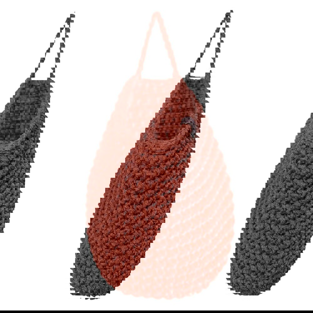 Zuri House Crochet hanging bags | TERRACOTTA