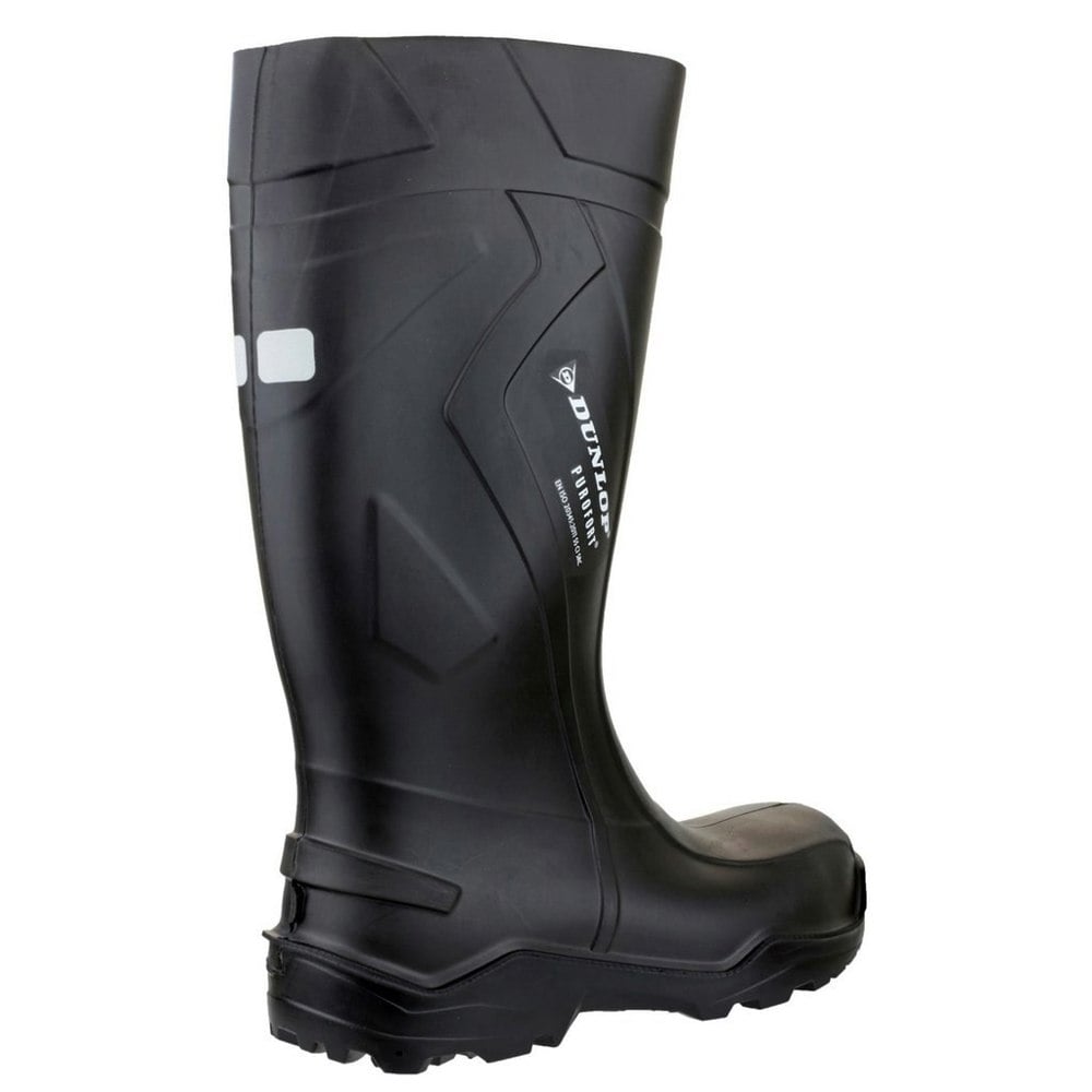 Dunlop C762041 / Dunlop Purofort+ Full Safety Wellington / Mens Safety Boots - Black