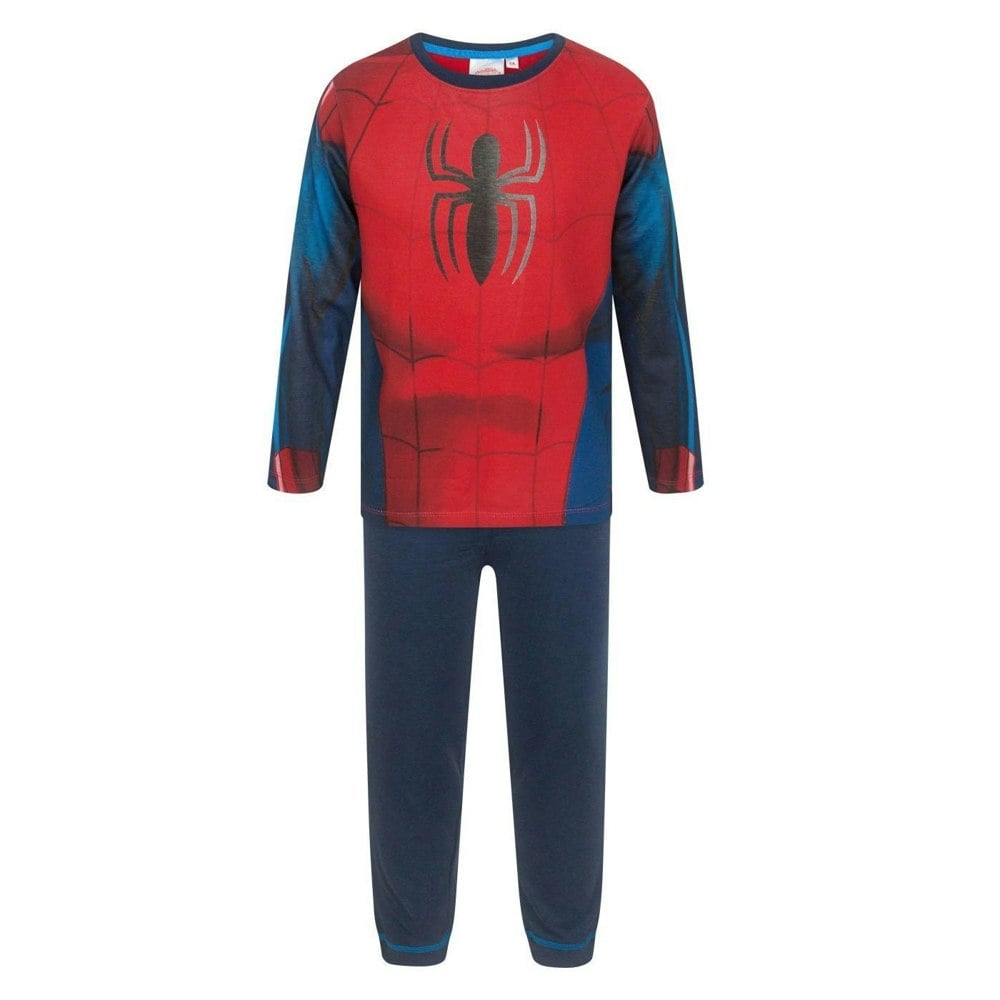 Spider-Man Boys Costume Long Pyjama Set - Red/Navy