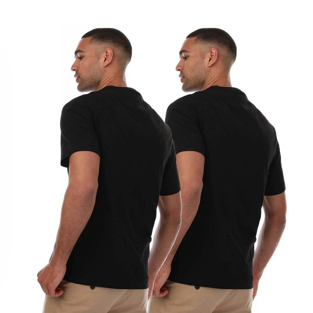 Farah Mens Dani T-Shirt (Pack of 2) - Black