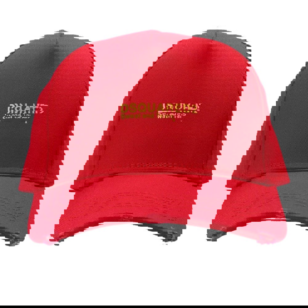 Dsquared2 Sweat and Tears Logo Cap - Red