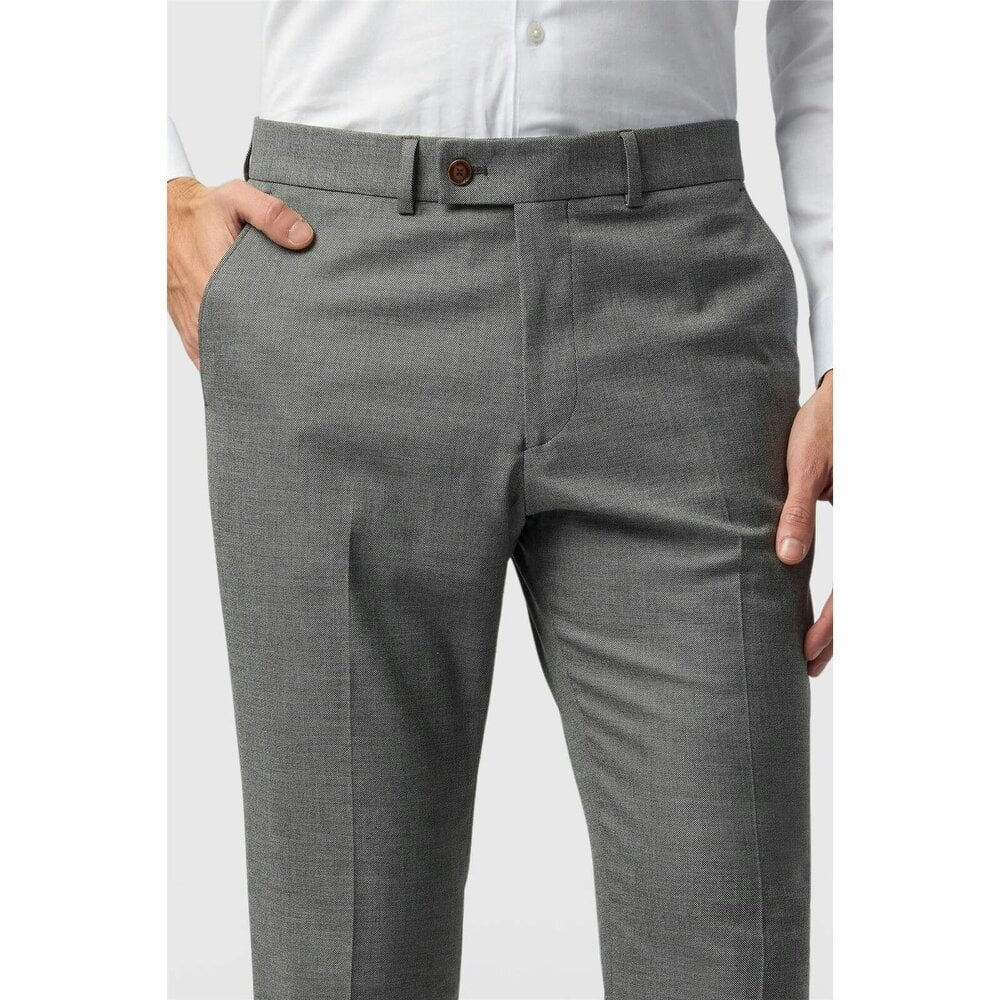Antique Rogue Slim Fit Blake Grey Texture Trouser