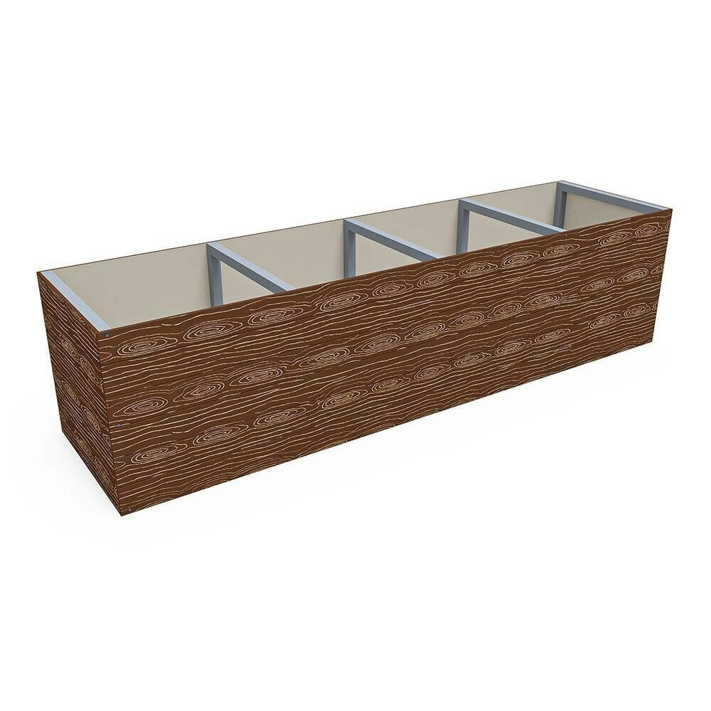 Dunster House Timber Effect Garden Bed Planter 2400mm x 600mm x 600mm