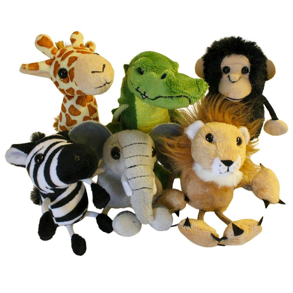 The Puppet Company African Animals Set of 6 - Finger Puppets