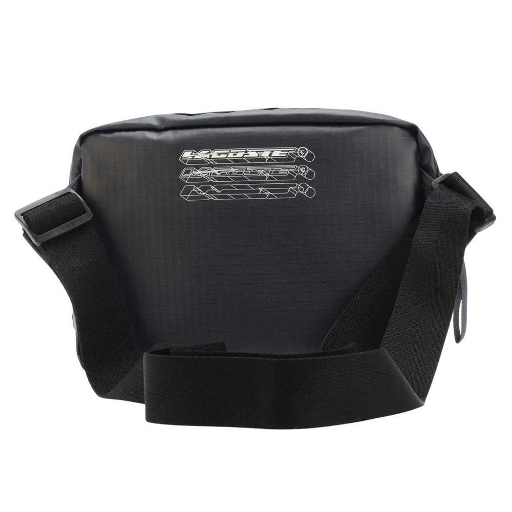 Lacoste Contrast Detail Zipped Satchel - Black