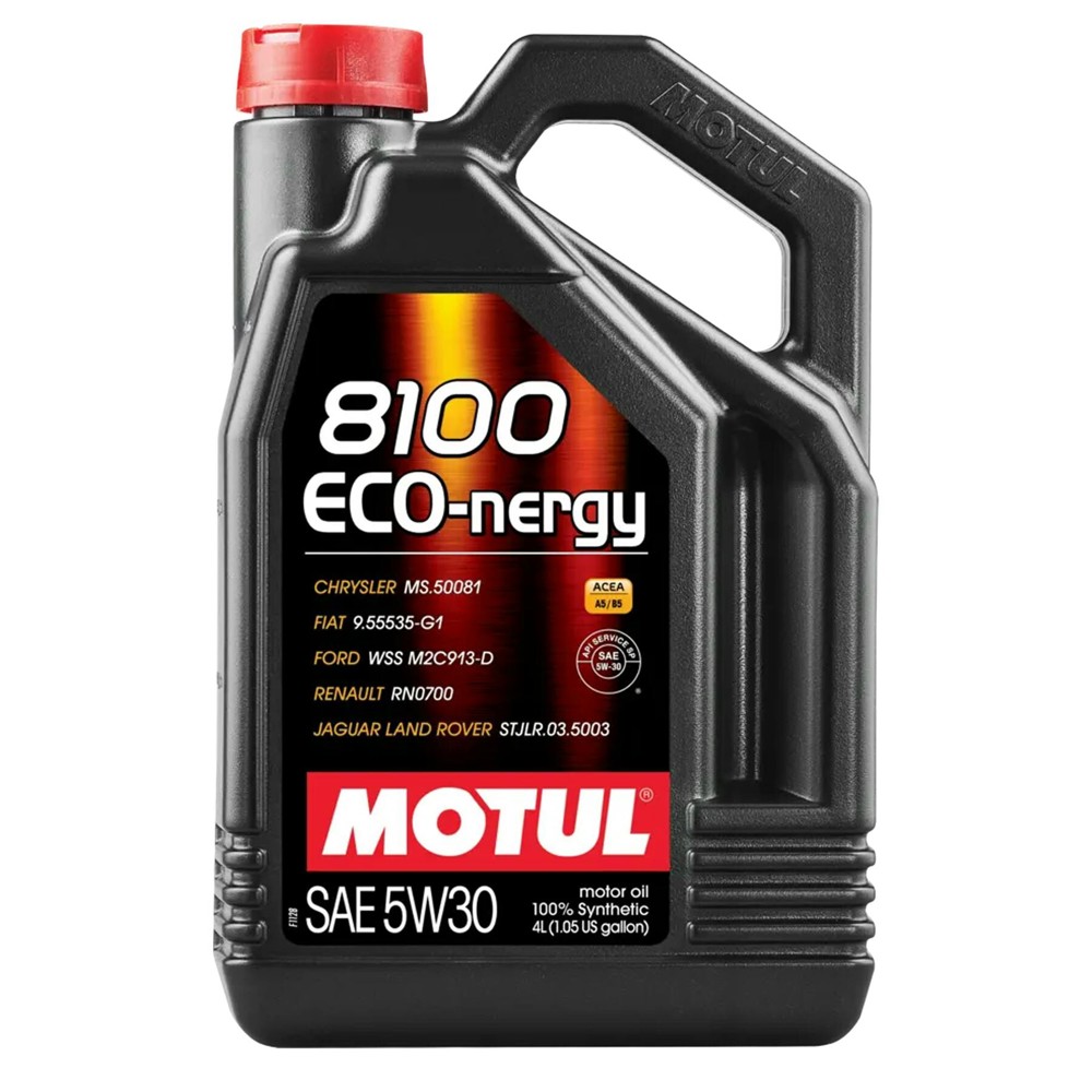 Motul 8100 ECO-nergy 5W30 Fully Synthetic Engine Oil ACEA A5/B5 API SP RN0700 1L - 5L